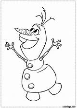 Olaf Neiges Reine Coloriage sketch template