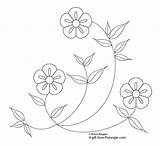 Broderie Border Tiges Pintangle sketch template