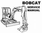 Bobcat Excavator Colouring sketch template