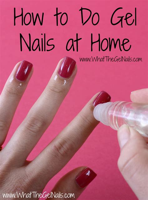 gel nails  home