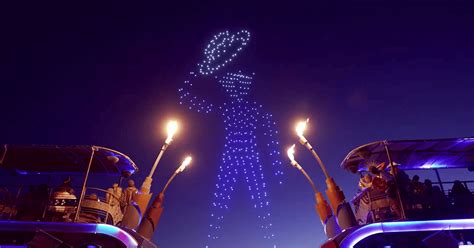 burning man performance  featured  drones