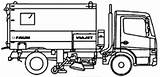 Sweeper Street Truck Faun Coloring Blueprints Pages 2006 Heavy Template sketch template