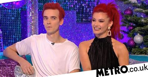 strictly s joe sugg and dianne buswell get awkward as zoe
