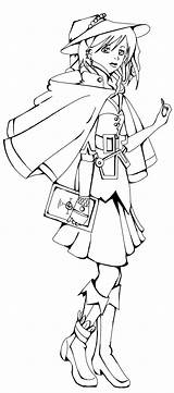 Mage Lineart sketch template