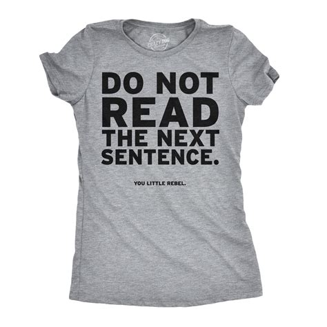 womens   read   sentence  shirt funny english shirt