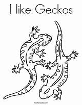 Coloring Geckos Print Ll sketch template