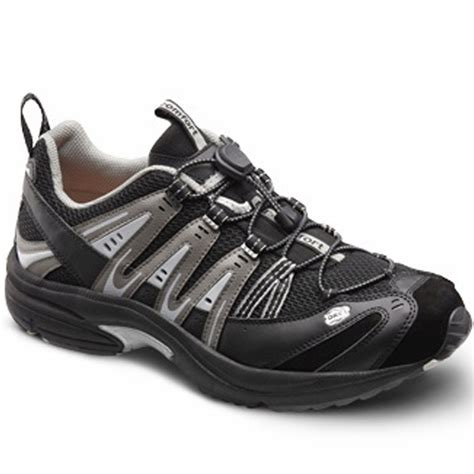 dr comfort performance  mens athletic shoe   wide xwe black elastic standard laces