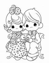 Precious Moments Coloring Pages Girl Baby Wedding Nativity Adults Adult Halloween Boy Print Printable Color Book Christmas Christian Little Family sketch template