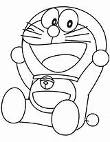 Doraemon Coloring Pages Fiction Science Story Printable Happy sketch template