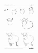 Owca Jak Krok Kroku Rysowanie Narysować Narysowac Rysunki Rysunek Owce Owieczka Kartka sketch template