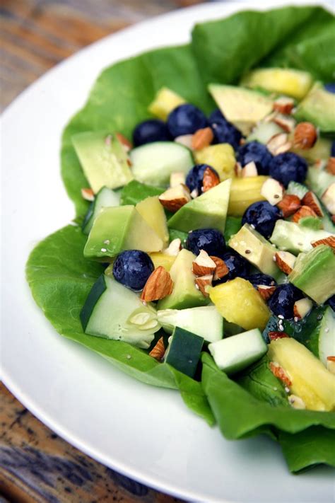 sweet and tropical flat belly salad healthy pineapple recipes popsugar fitness photo 3