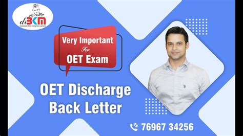 write  discharge   referred  letter  oet