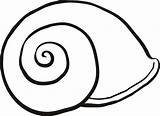 Snail Clipart Seashell Seashells Clipground Jeanicebartzen27 Clipartmag sketch template