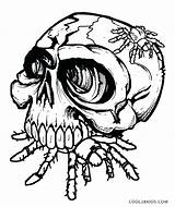 Coloring Pages Fire Skull Skulls Getdrawings sketch template