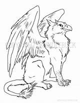 Coloring Gryphon Etsy Child Adult источник sketch template