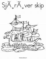 Coloring Pirate Ship Sea Worksheet Sailed Seas Stormy Skip Pirates Drawing Noodle Ahead Little Red Twisty Print Outline Twistynoodle Built sketch template