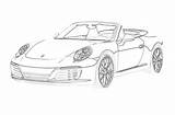 Porsche Magique 123dessins Voitures Gratuitement sketch template