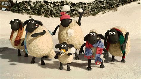 new party member tags animation fun christmas stop motion xmas cold sheep snowball aardman