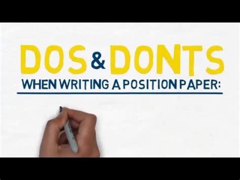 writing position paper youtube