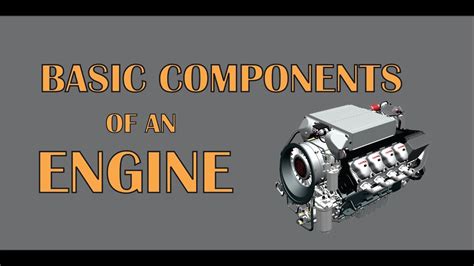 engine parts basic components   engine youtube