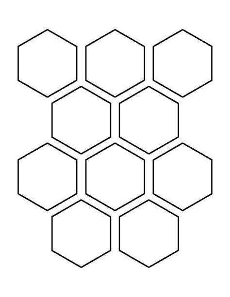 image result  hexagons hexagon quilt hexagon pattern stencil