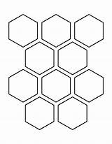 Hexagon Shape Hexagons Crafts Honeycomb Hexagones Hexagonal Imprimir Muster Patternuniverse Schablonen Bienen Kalender Patrón Hexagone Sechseck Gabarit Cuadernos Nähen Druckvorlagen sketch template