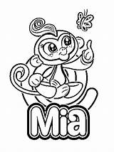 Fingerlings Mia Coloringonly sketch template