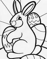 Easter Bunny Coloring Pages Rabbit Drawing Templates Kids Pascua Template Eggs Conejos Big Colouring Conejo Bunnies Printable Print Book Easy sketch template