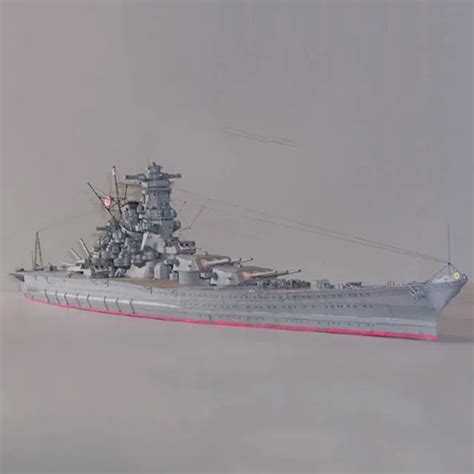 japan yamato battleship  paper model cruiser navigation boat mo