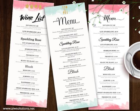 design templates menu templates wedding menu food menu bar menu