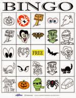 halloween bingo cards printable  kids