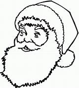 Santa Claus Coloring Pages Face Printable Kids Template Drawing Beard Outline Colouring Templates Clipart Christmas Clause Sheets Old Crafts Clipartmag sketch template