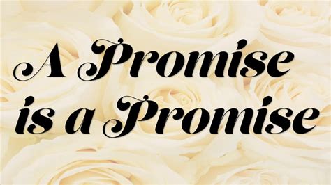 promise   promise peace