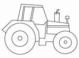 Coloring Tractor Pages Print sketch template