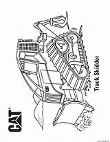 Coloring Skidder Truck Track Pages Printable sketch template