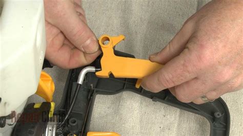 ryobi hedge trimmer throttle control replacement  youtube