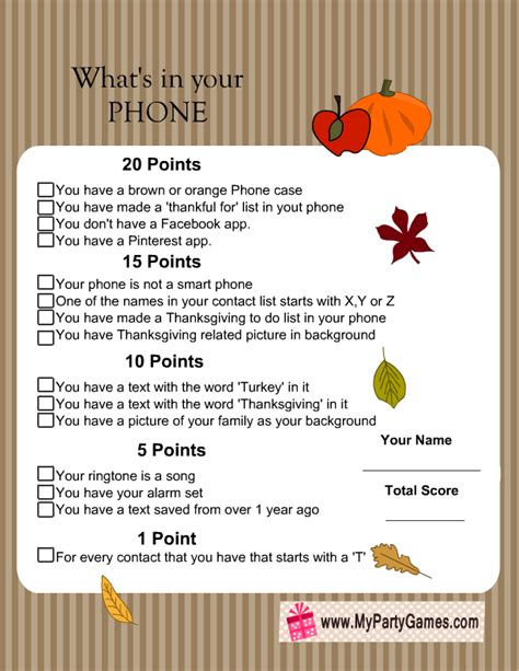 printable whats   phone thanksgiving game thanksgiving