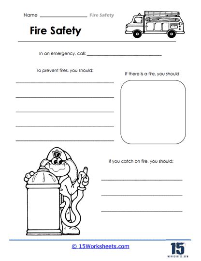 fire safety worksheets  worksheetscom