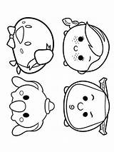 Tsum Pages Coloring Disney Color sketch template