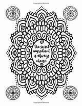 Coloring Mandala Adult Snarky sketch template