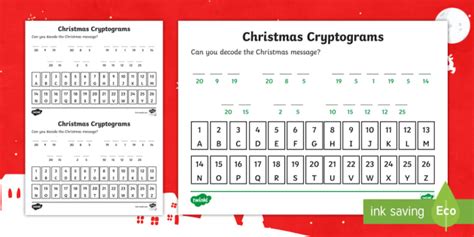 christmas cryptograms code games cypher teacher