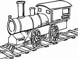 Drawing Locomotive Coloring Trains Pages Track Getdrawings sketch template
