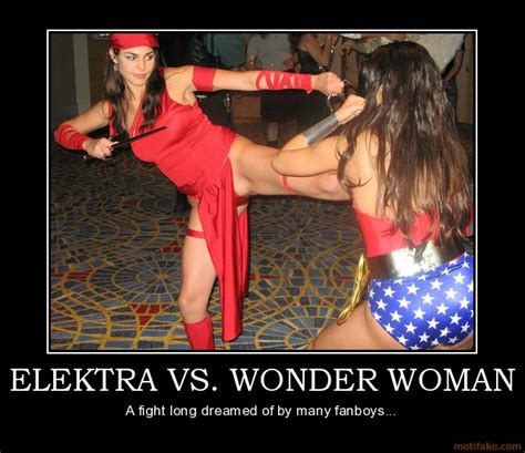 04 Elektra Vs Wonder Woman Elektra Wonder Woman