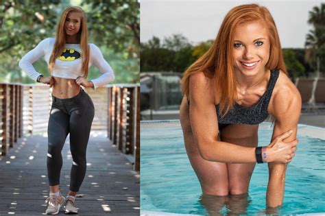 Redhead Fitness Model Franziska Lohberger From Germany