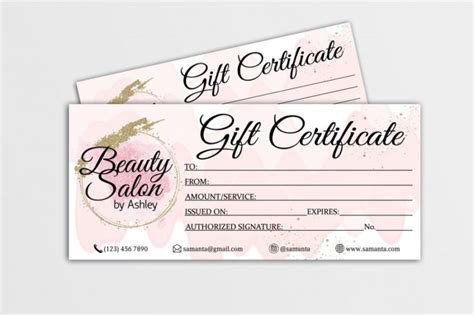 beauty salon gift certificate thevanitydiaries
