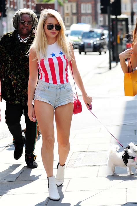 Lottie Moss Flaunts Her Legs In Tiny Denim Shorts As She Stepped Out
