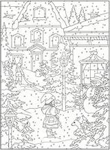 Freebie Coloring Winter Pages Stamping Leave sketch template