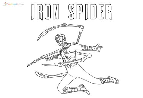 iron spiderman coloring pages  pictures  printable