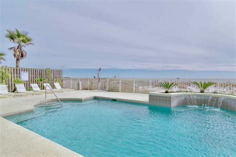 beachfront gulf shores condo  patio pool access evolve