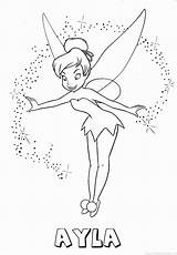 Ayla Tinkerbell Naam Kleurplaten sketch template